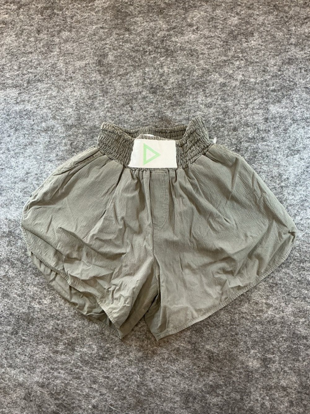 Buena Onda Grey Cotton High Waisted Shorts DDD - Picture 1 of 6